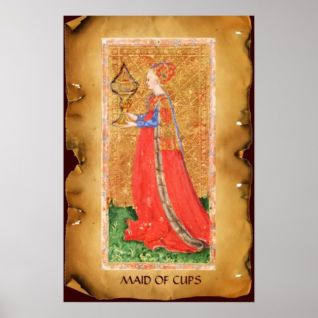 POSTER TAROTES DE RENAISSANCE ANTIQUE / MAISON DE COUPES (Devant)