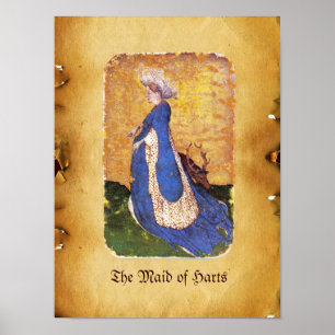 Poster Tarots antiquités /Cartes de cour allemandes/Carte