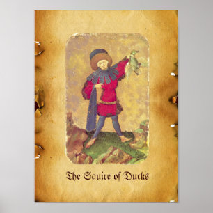 Poster Tarots antiquités /Cartes de justice allemandes/Éc