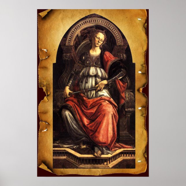 Poster TAROTS DE RENAISSANCE ANTIQUE 11/ Parchemin FORTIT (Devant)