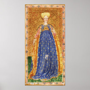 POSTER TAROTS DE RENAISSANCE ANTIQUE / MAIN DE VÊTEMENTS