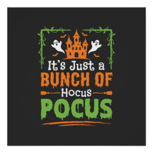 Poster Tas de tours de magie Halloween