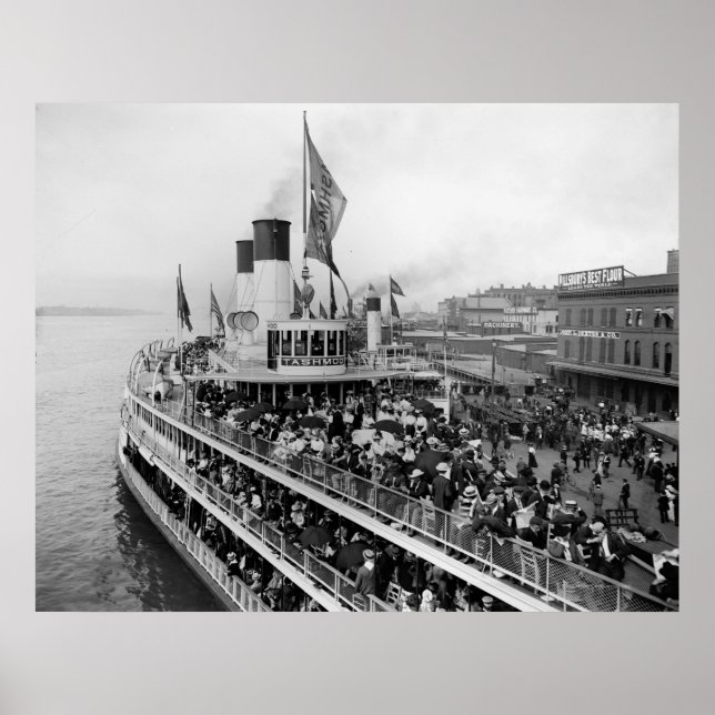 Poster Tashmoo à Détroit, 1900 (Devant)