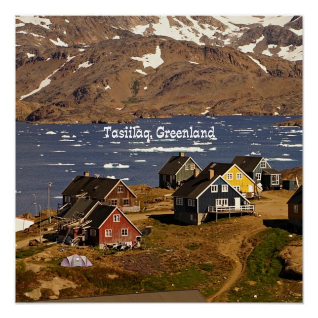 Poster Tasiilaq, Greenland (Devant)