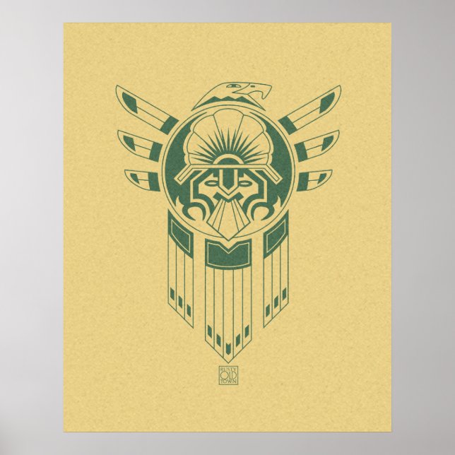 Poster Tatouage d'oiseaux inca (Devant)