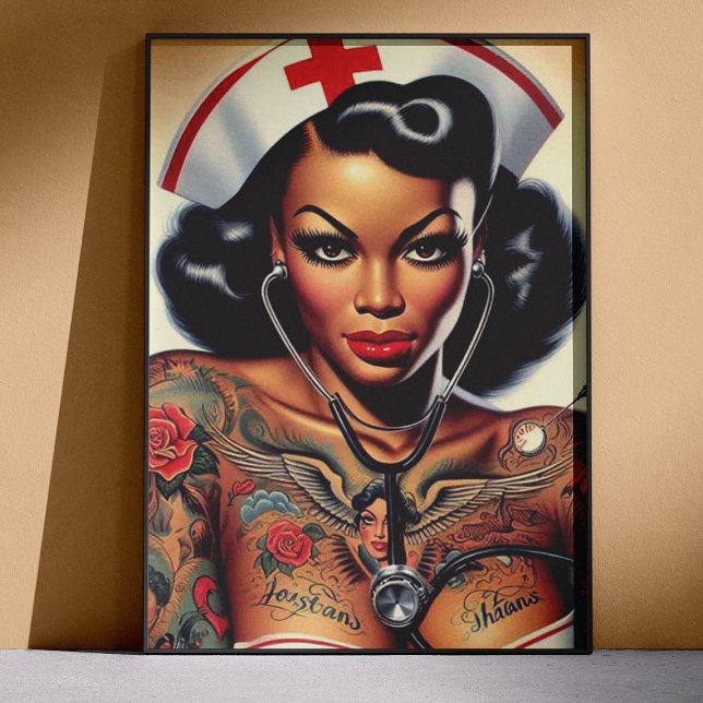 Poster Tattooed Nurse Pin-up (Créateur téléchargé)