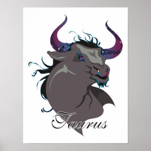 Poster Taurus étoilé