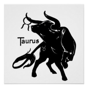 Poster Taurus puissant le Zodiaque Bull