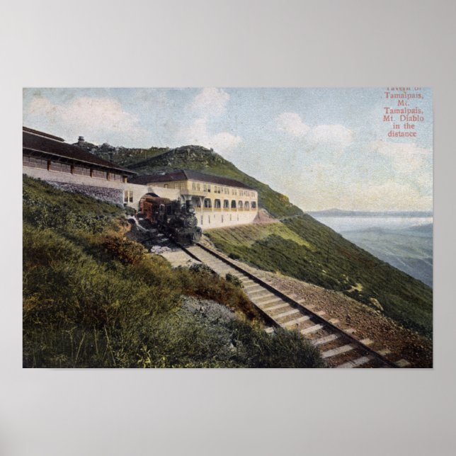 Poster Taverne de Tamalpais Vue sur le mont Diablo (Devant)