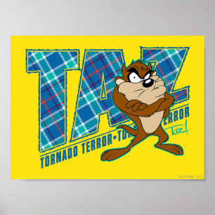 Poster TAZ™ Tornado Terror Plaid