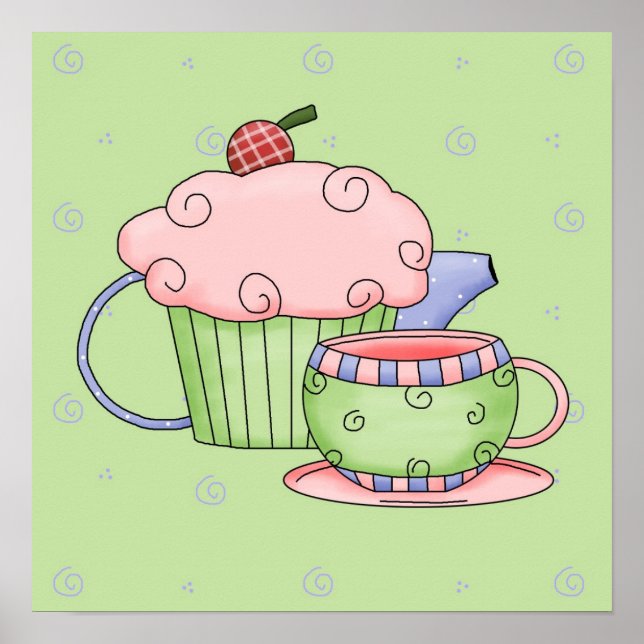 Poster Tea Party (Devant)