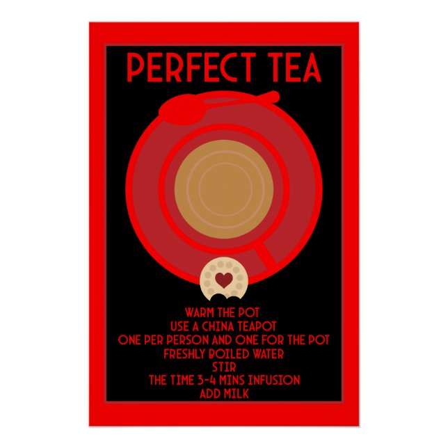 Poster Tea Wall Art (Devant)