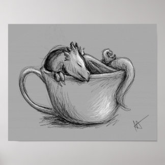 Poster Teacup Dragon
