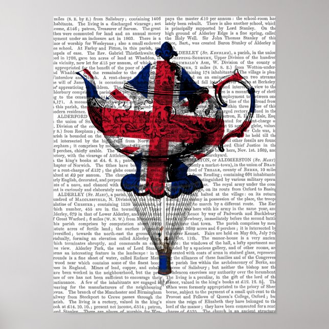 Poster Teapot volant Union Jack (Devant)