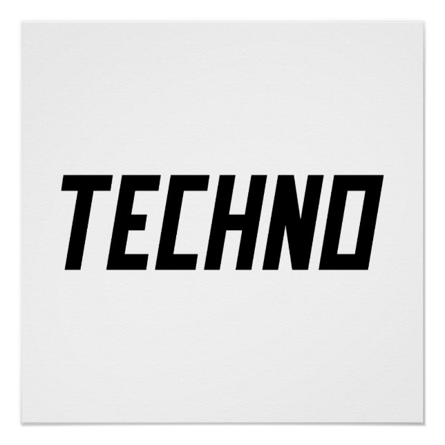 Poster TECHNO Music (Devant)