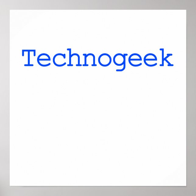 Poster Technogeek (Devant)