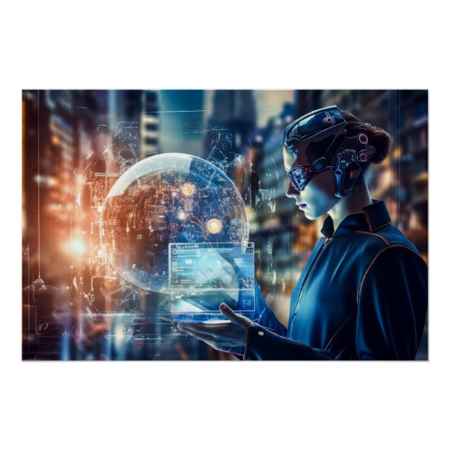 Poster Technologie futuriste (Devant)