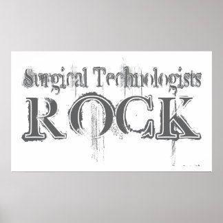 Poster Technologues chirurgicaux Rock