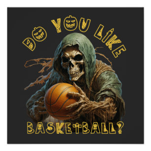 Poster Tee crâne Chemise d'Halloween squelette Crâne