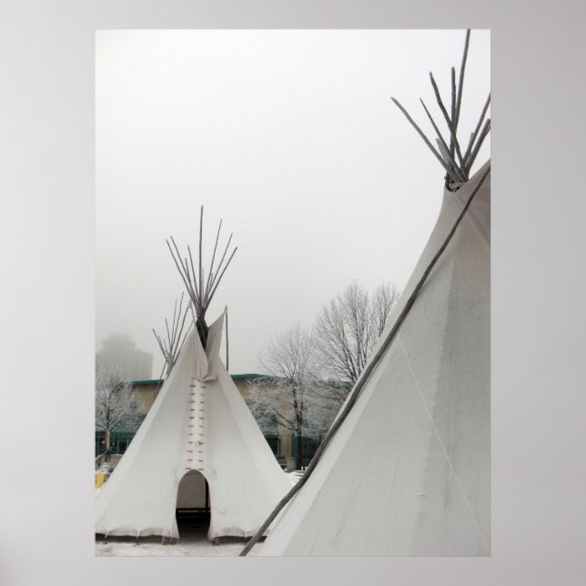 Poster Teepees Print (Devant)