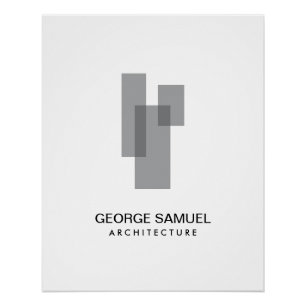 Poster Téléchargement du logo de blocs architecturaux mod