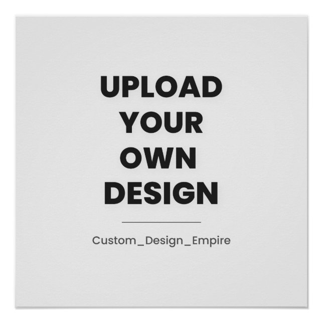 Poster Téléchargez votre propre design ici | Modèle perso (Devant)
