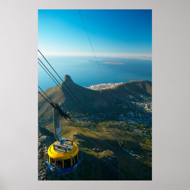 Poster Téléphérique de Table Mountain, Le Cap (Devant)