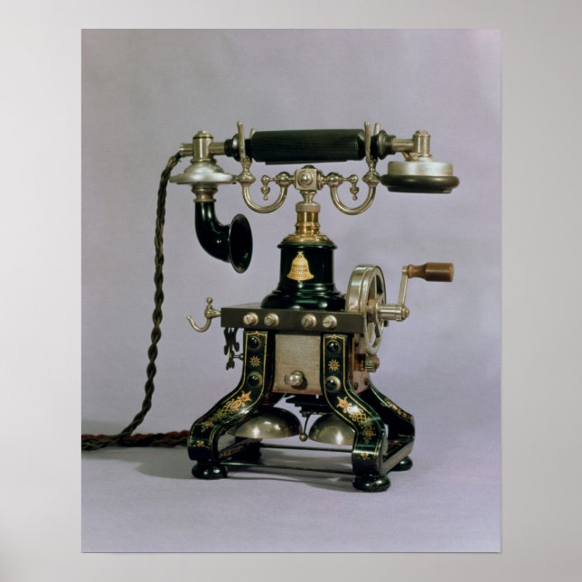 Poster Téléphone, National Telephone Service, USA, 1890 (Devant)