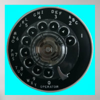 Poster téléphonique vintage