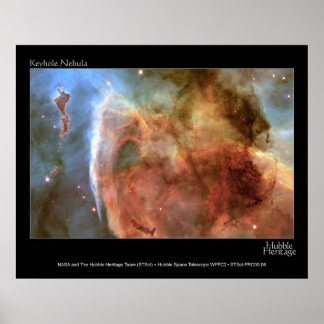 Poster Téléscope à trou de clé Nebula Hubble Photo