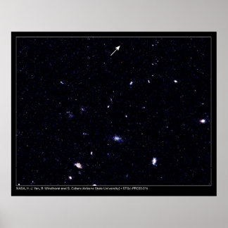 Poster Télescope Lointain Galaxies Hubble