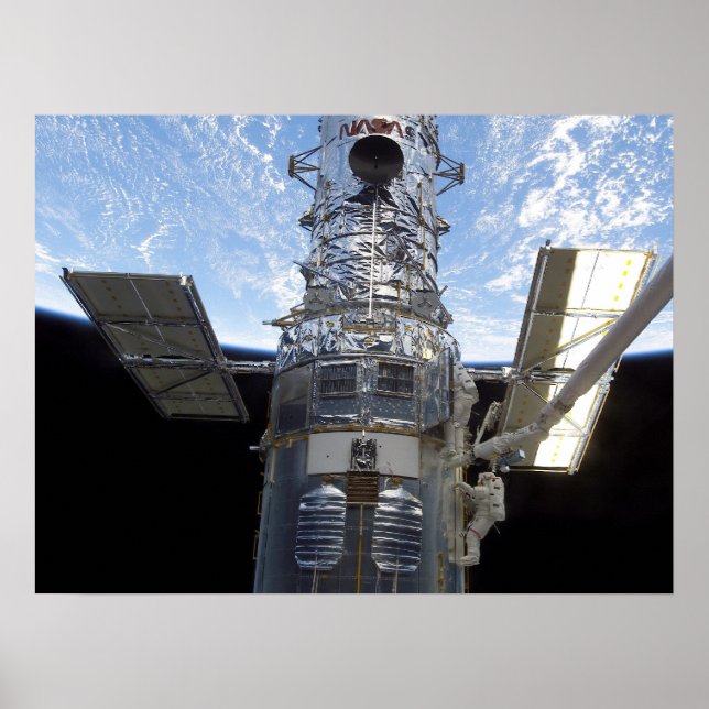 Poster Télescope Spacewalk & Hubble (STS-109) (Devant)