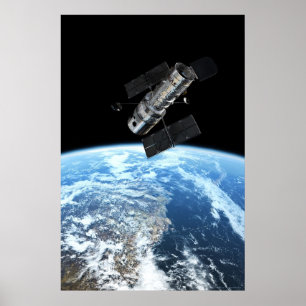 Poster Télescope spatial Hubble 20x30 (21x31)
