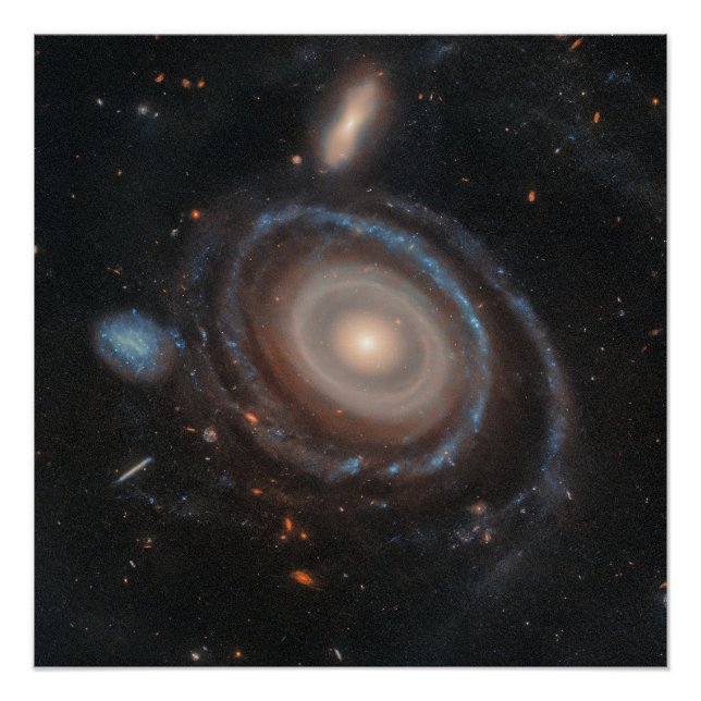 Poster Télescope spatial Hubble Bullseye Galaxy (Devant)