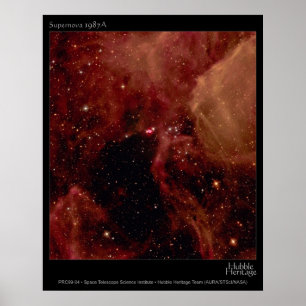 Poster Télescope Supernova 1987A Hubble Photo