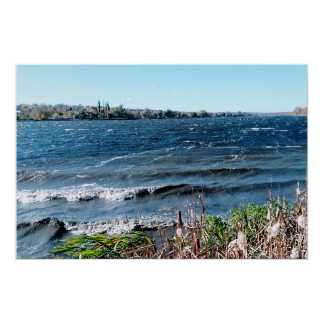 Poster Température en octobre sur la rivière Dnieper (Devant)