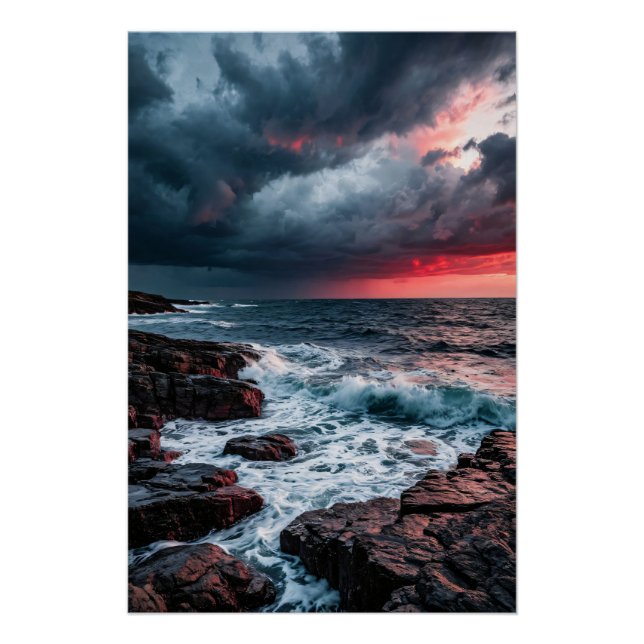 Poster Tempête cramoisie (Devant)