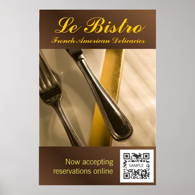Poster Template Le Bistro (Devant)