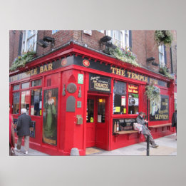 Poster "Temple Bar" — Dublin, Irlande