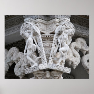 Poster Temple de Neasden - Baps Shri Swaminarayan Mandir