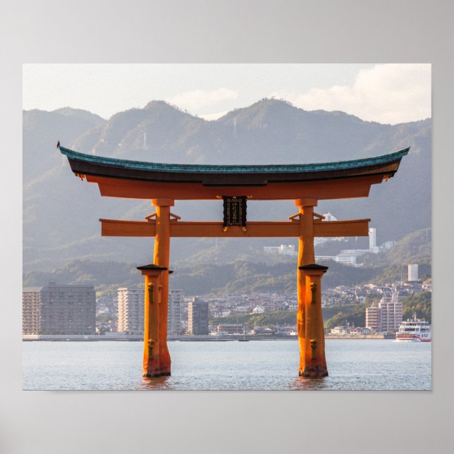 Poster Temple d'Itsukushima, Japon (Devant)