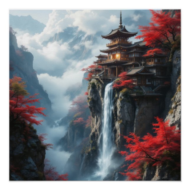 Poster Temple of the Eternal Falls: Crimson Dawn (Devant)