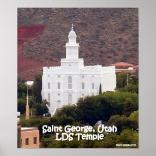 Poster Temple Saint George LDS