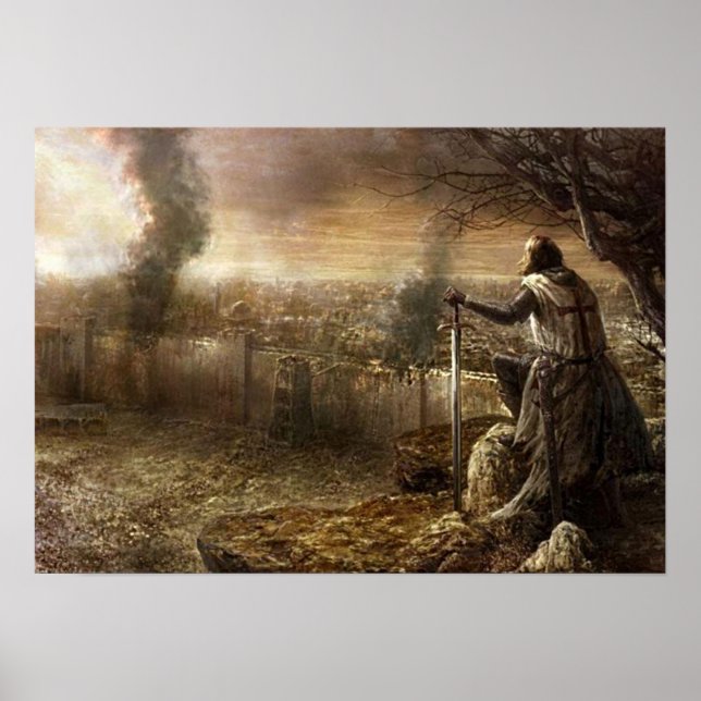 Poster Templer vor Jeruzalem (Devant)