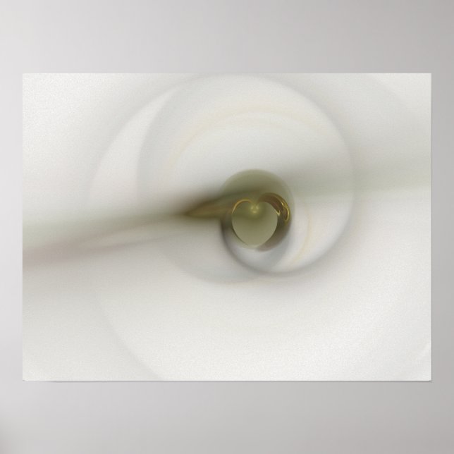 Poster Temps avec un coeur (Devant)