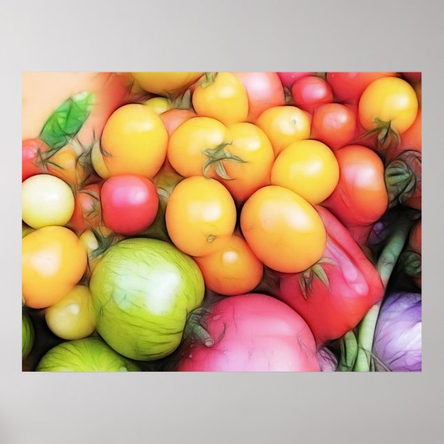Poster Temps de récolte - Tomates ! (Devant)