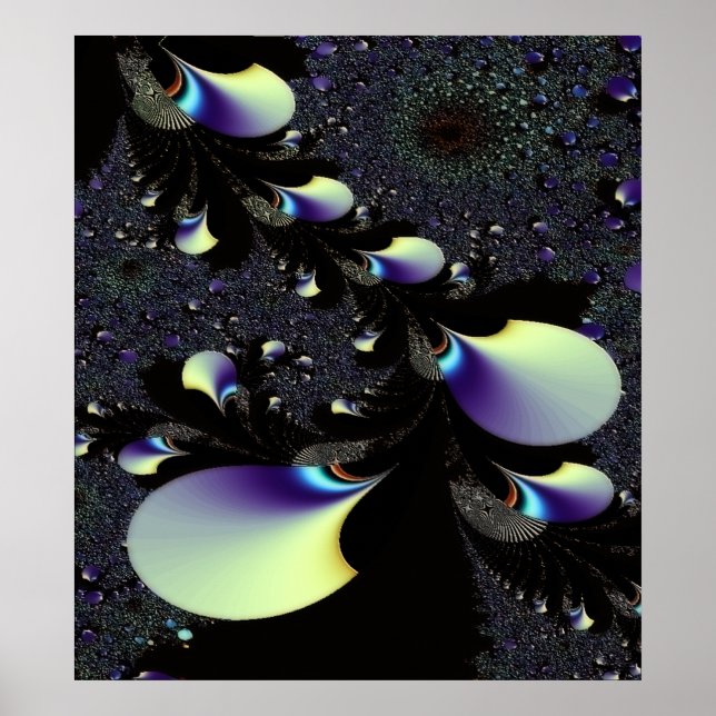 POSTER TEMPS ET ESPACE 4 ~ IMPRIMER ART ABSTRAIT (Devant)