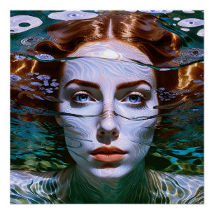 Poster "Tenir mon souffle" - Les femmes dans l'eau