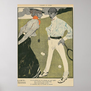 Poster Tennis sur herbe