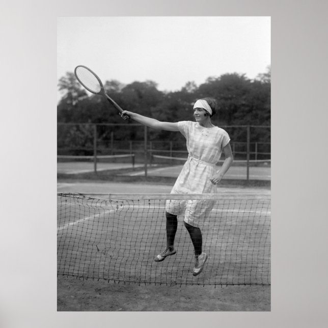 Poster Tennis vintage, années 1920 (Devant)